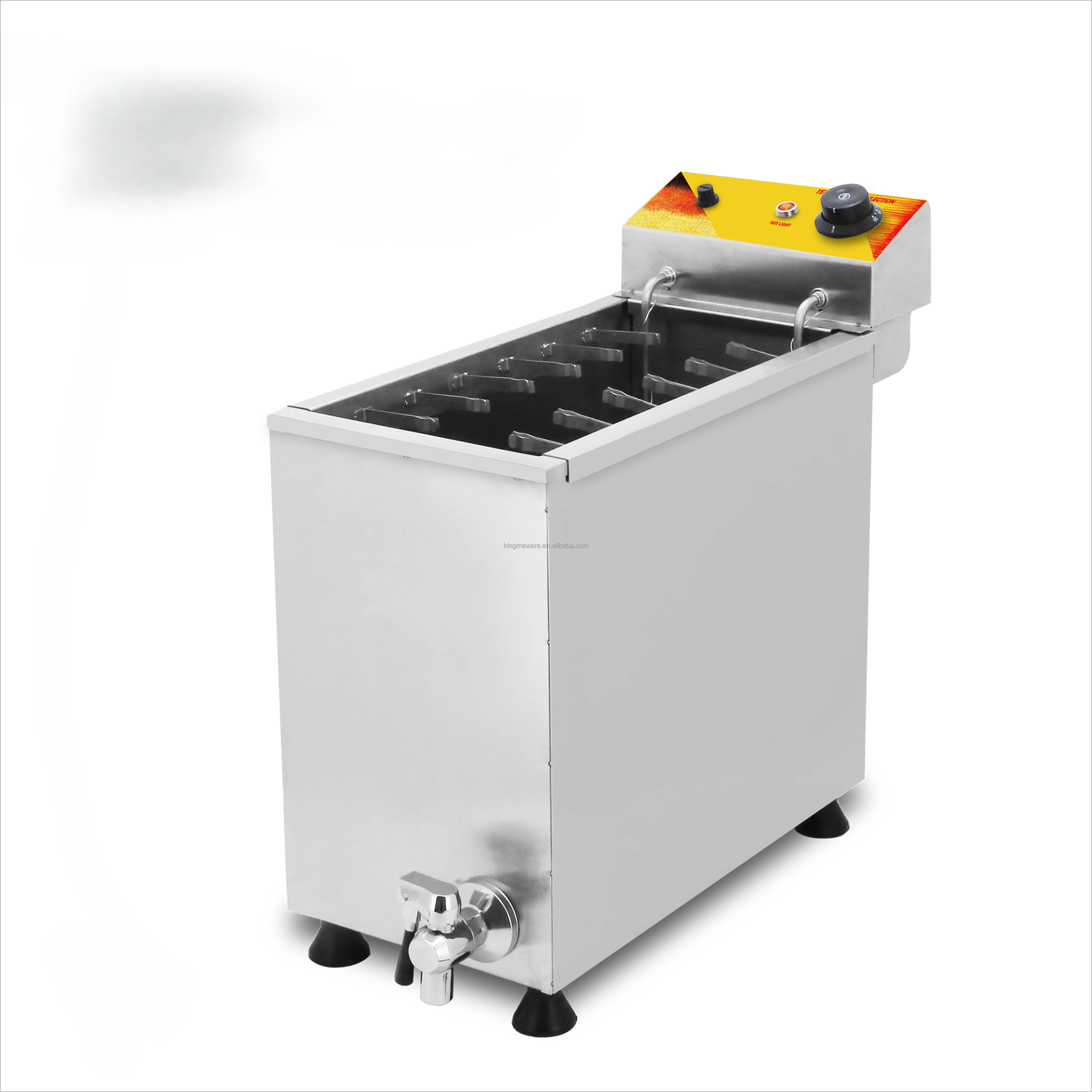 snack food machine electric 3000w cheese hot dog frying maker kitchen corn hot dog fryer machine