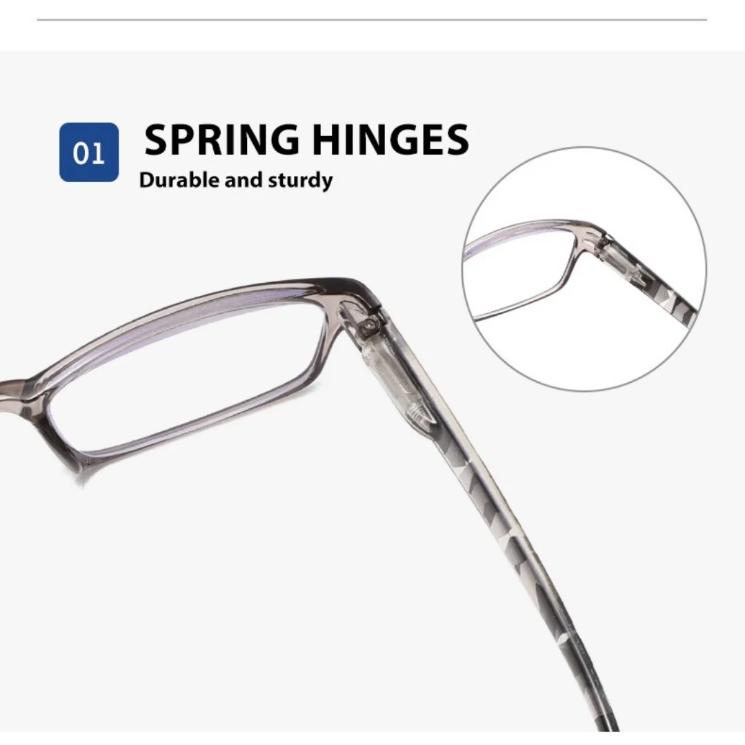 6 個正方形抗青色光遮断老眼鏡男性女性リーダー眼鏡アンチグレアコンピュータ眼鏡