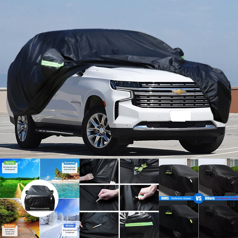 

For Chevrolet Suburban All-Weather Car Covers 6-in-1 Waterproof Dustproof UV Proof Snowproof Scratch Resistant Protection