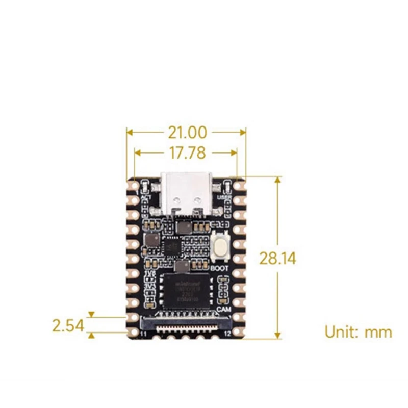 Carte de développement pour Lucktorch Pico Mini, RV1103 64 Mo DDR2 128 Mo FLspatule Linux, Super MINI AI Board