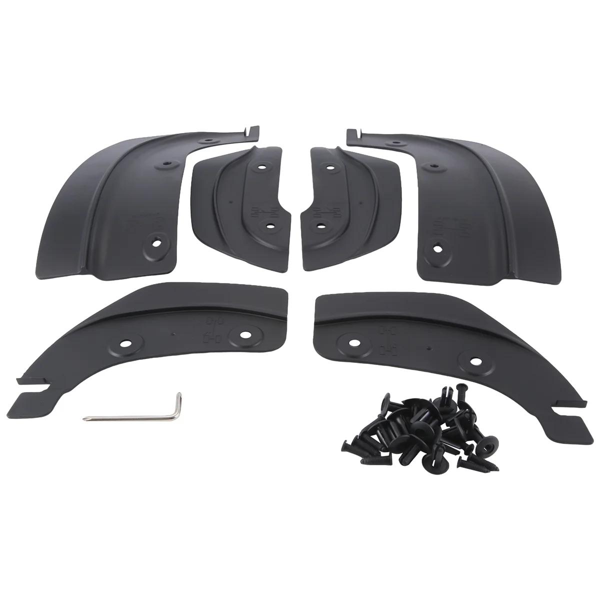 

For Model Y Model 3 2020-2024 Rear Wheel Mud Flaps Car Modification Accessories Splash Guards Mud Fenders Kit