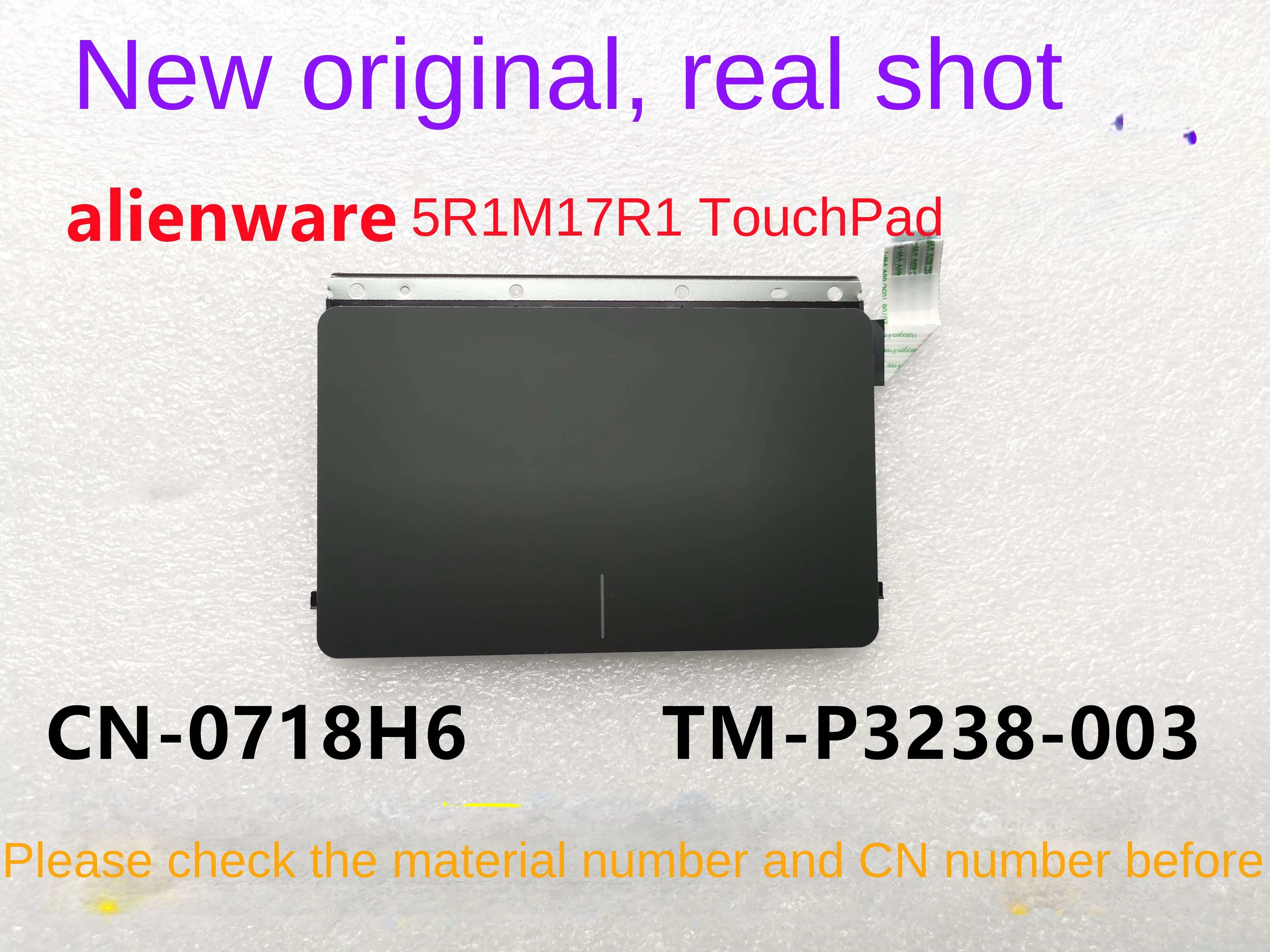 เหมาะสำหรับ Dell Alienware M15 M17 R1Touchpad 0718H6แผ่นรองเมาส์