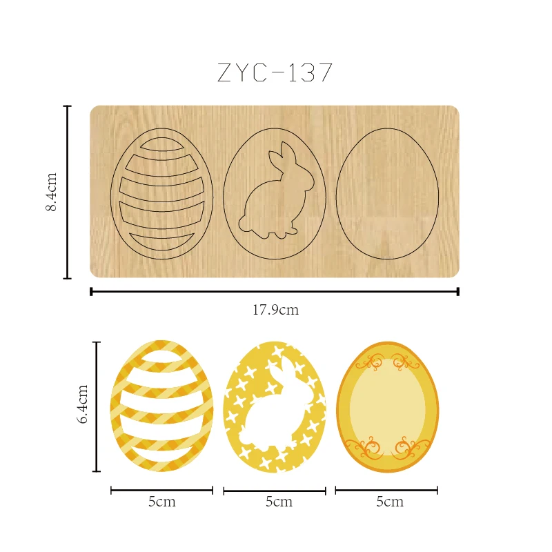 ZYC-137 Shake Music Wooden Cutting Molds, Suitable for Use in Die-Cutting Machines