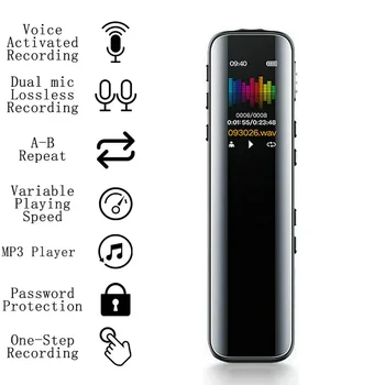 V39 32GB Digital Voice Recorder Color Screen MP3 Music Player Noise Reduction Dictaphone for Conferences Meeting Audio Recorder