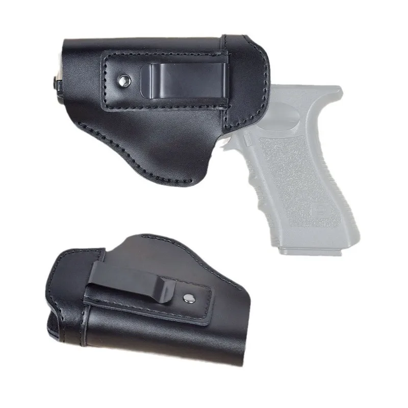 Tactical Quick Draw Holster Fit Glock G17 M92 Leather Waist Carry Conceal Holster Shooting Training Prop