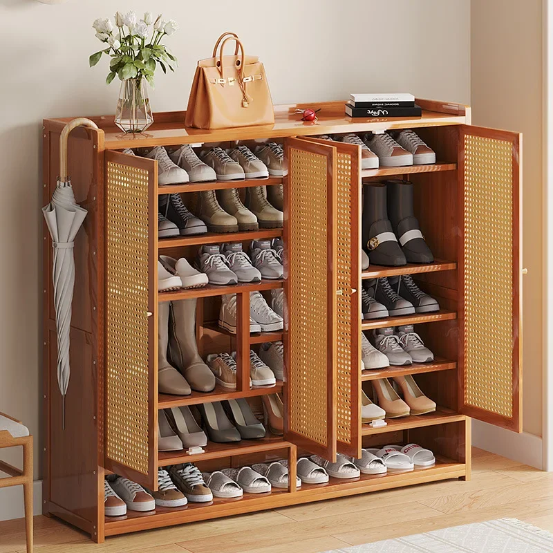 Shoe Rack Large Storage Integrated Cabinet for Entrance, 7/8-Tier Space Saving, Shoe Rack Organizer  Entryway, Hallway, Closet