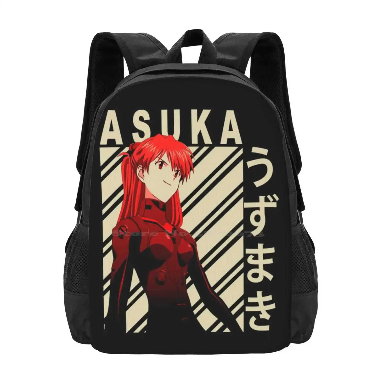 

Asuka Langley Soryu - Vintage Art Hot Sale Schoolbag Backpack Fashion Bags Asuka Langley Soryu Anime Manga