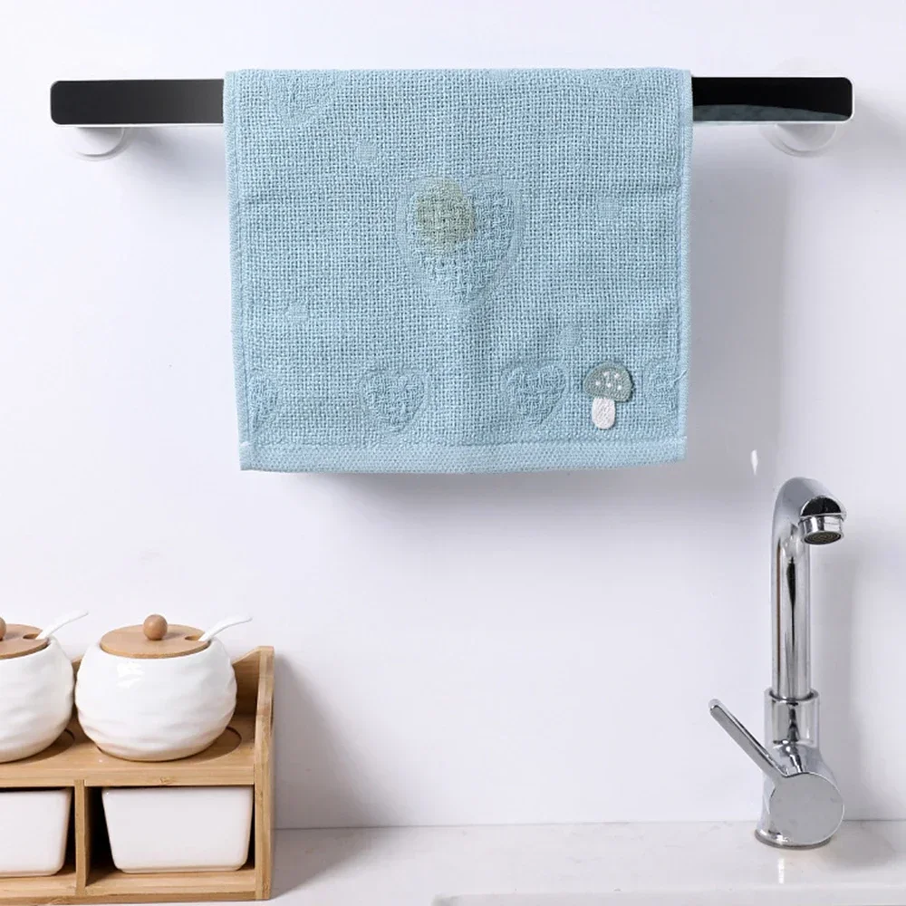 Self-adhesive Towel Holder Rack Wall Mounted Towel Hanger Bathroom Towel Bar Shelf Roll Holder Hanging Hook Bathroom Organizer