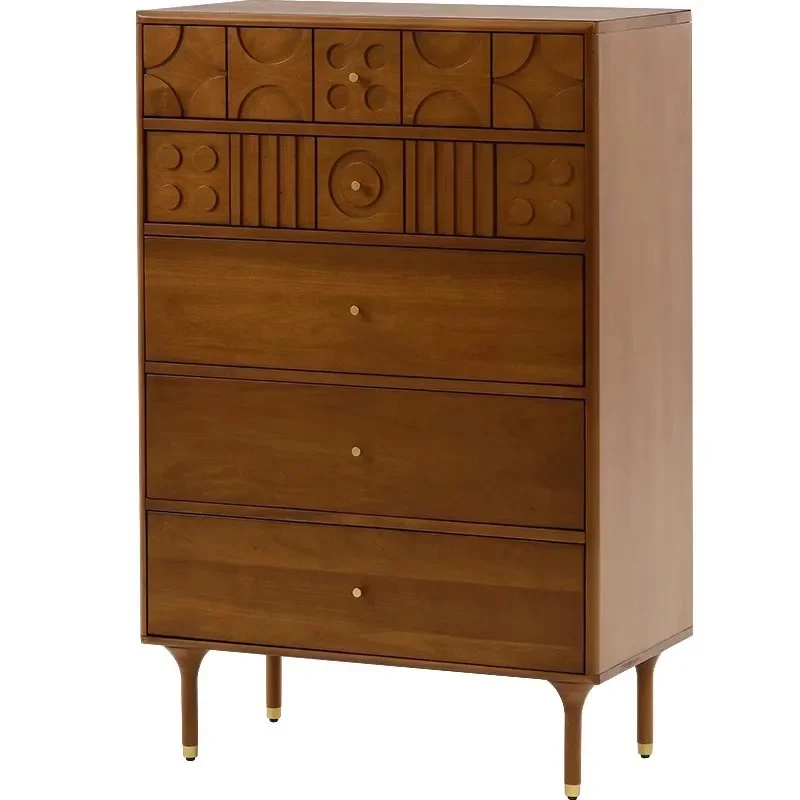 

Retro solid wood chest bedroom living room storage locker