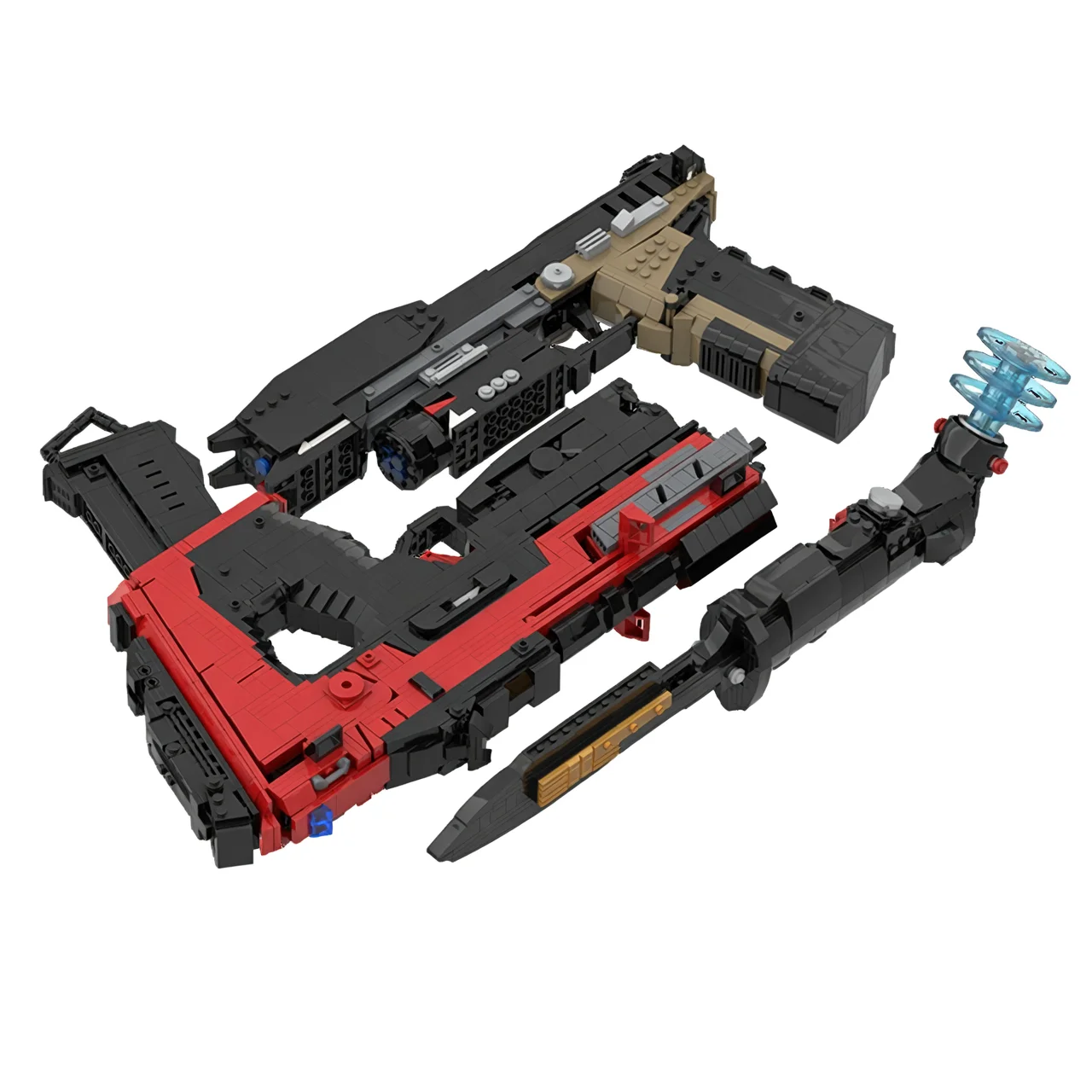 

Механическая модель MOC в стиле научной фантастики для сборки, футуристический дизайн, строительные блоки из АБС-пластика, конструктор DIY для демонстрации и коллекционирования