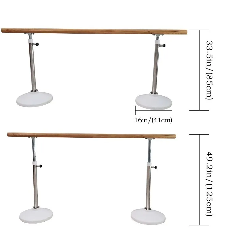 Stainless Steel Column Ballet Barre Height Adjustable Ballet Barre for Different Ages