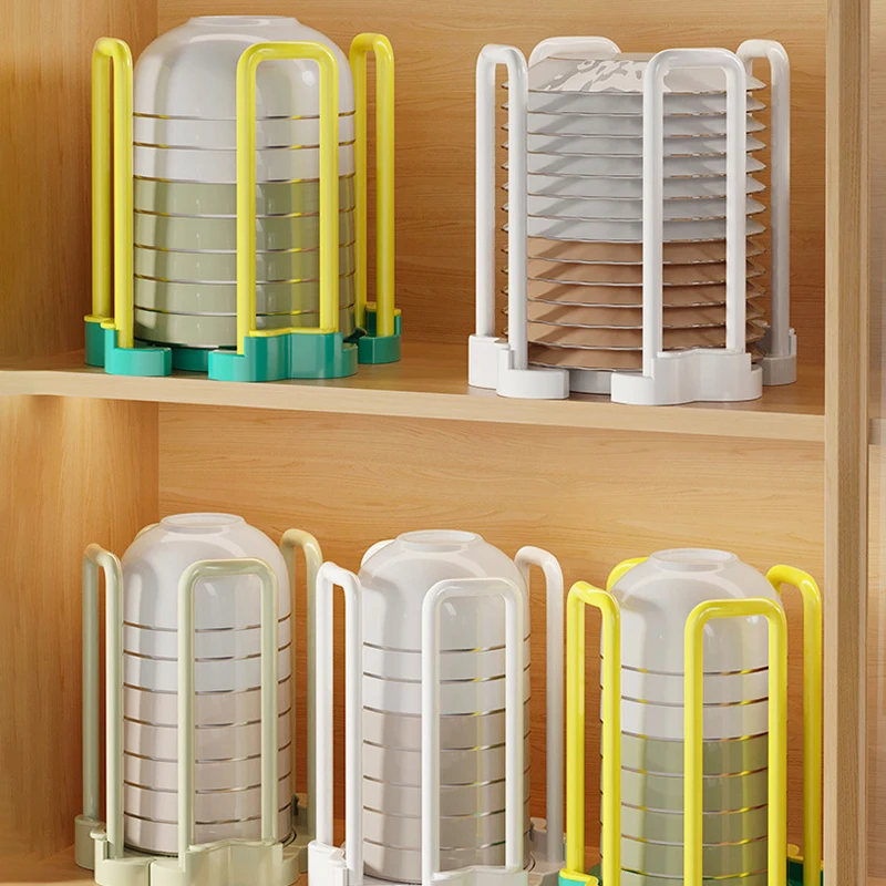 Kitchen Cupboard Household Retractable Bowl Plate Basin Drain Rack Multi-function Desktop Dish Rice Bowl Storage Rack