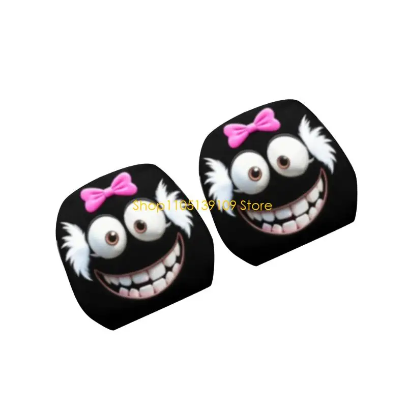 كرار كاريكاتير لعوب السيارة مسند رأس كارتون أقواس تصميم أقواس البوليستر القوية إكسسوارات السيارات العالمية #5