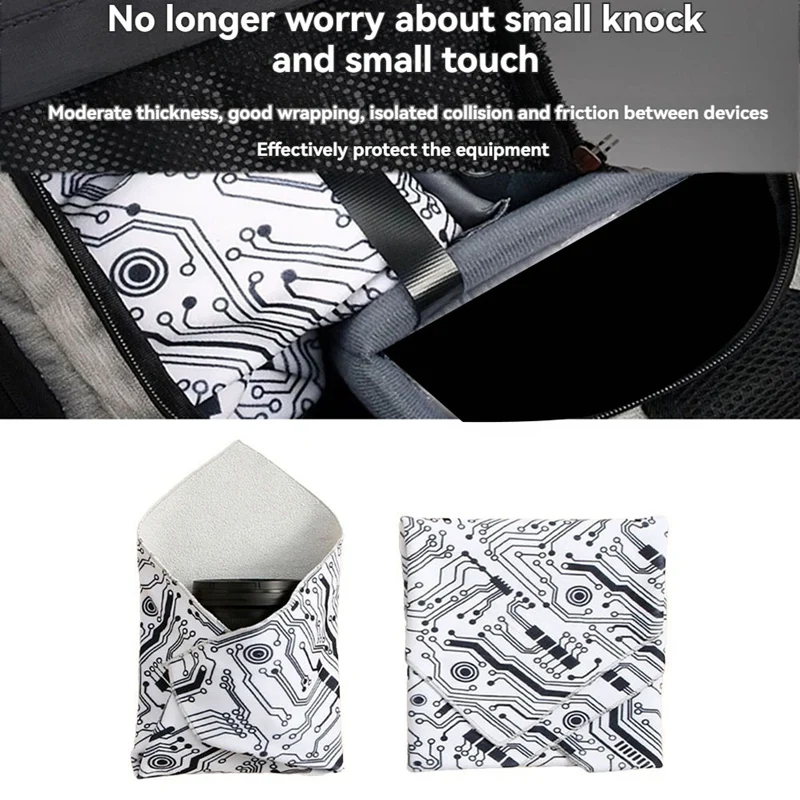 Сумка для камеры 35 см, волшебная самоклеящаяся ткань, чехол для камеры, защитная пленка для объектива, защитная сумка для хранения, косметичка