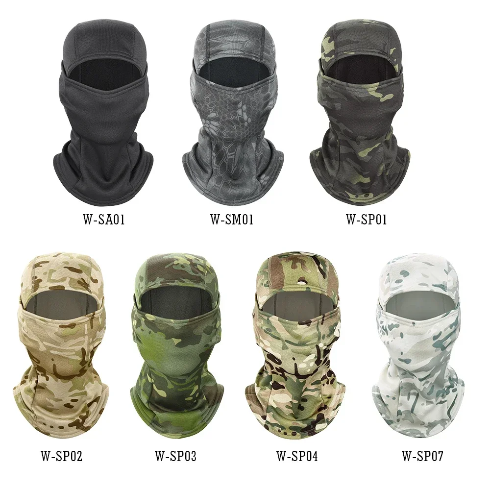 Winter Camouflage Balaclava Airsoft Tactical Helmet Hats Windproof Full Face Mask Ski Paintball Men Women