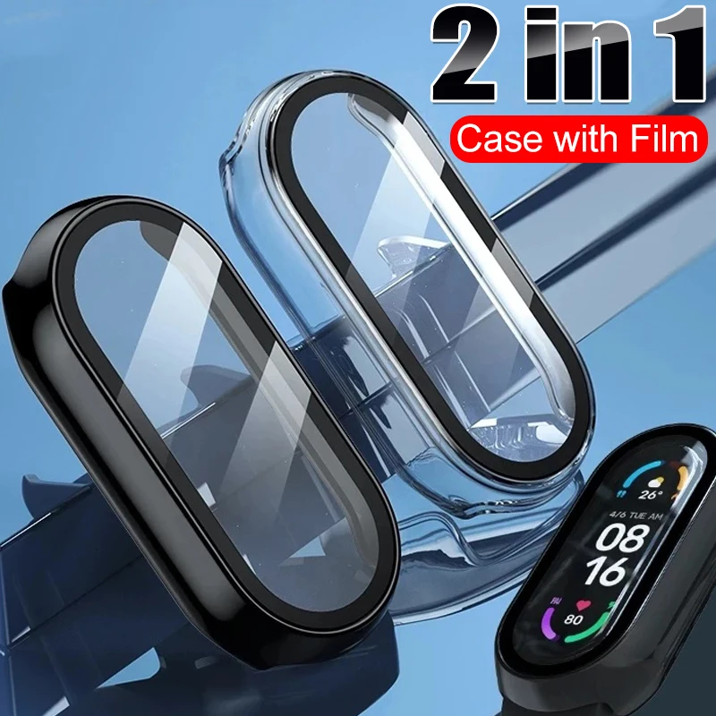 For Xiaomi Mi Band 10 9 7 7NFC Miband 6 5 4 3 Case with Screen Protector Film Cover Miband10 Miband9 Full Protection Shell