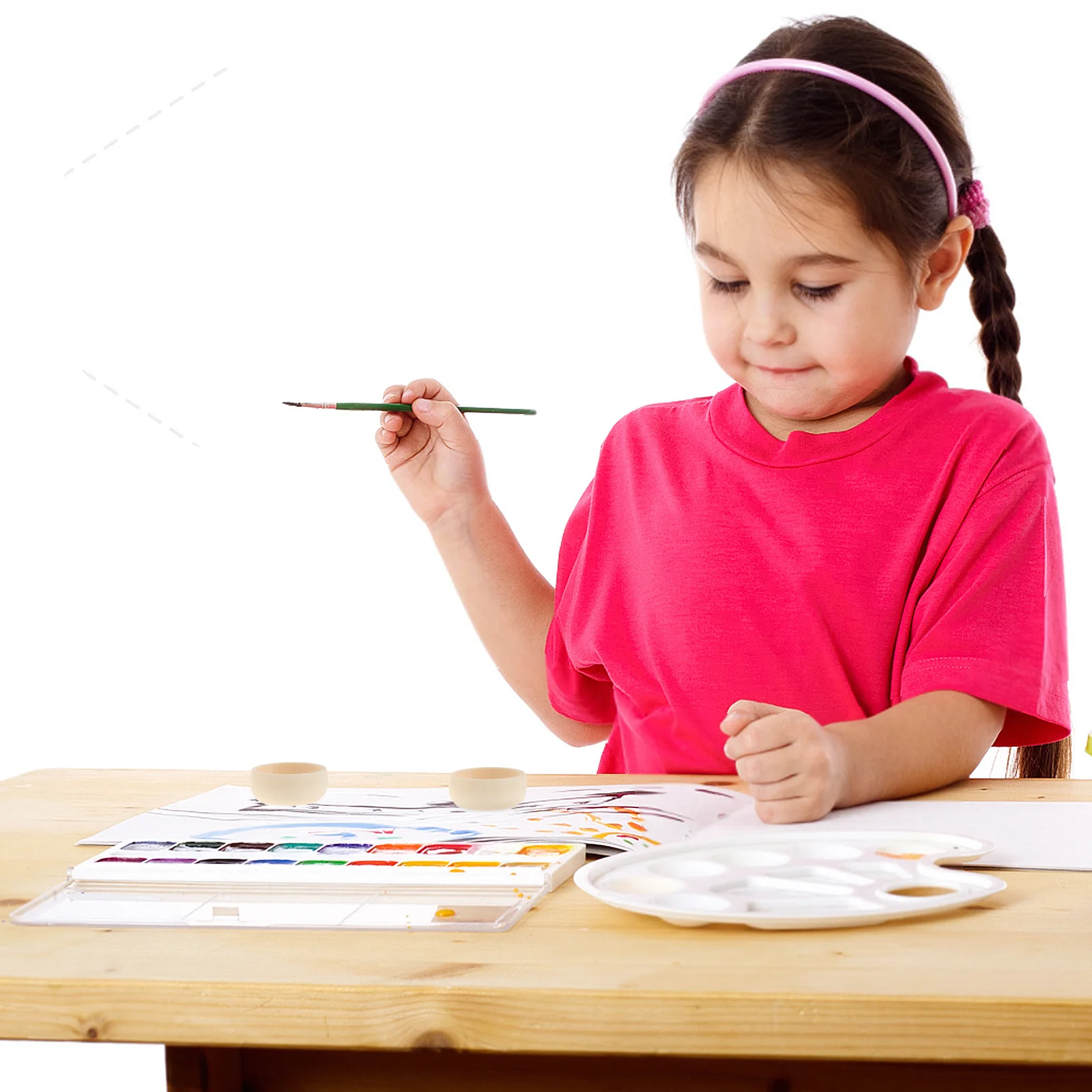 

Small Round Unfinished Wood Bowls DIY 52mm Miniature Blank Craft Bowl for 's Painting Snack Dip Bowls Home Decor