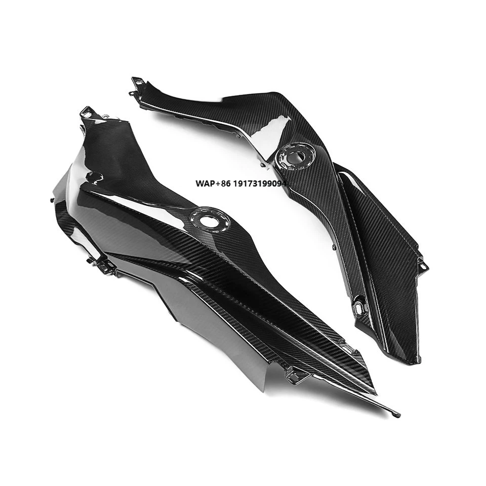 

Motorcycle Accessories Left and Right of the Fuel Tanks Carbon Fiber 3K Twill Glossy Black Fit for-BMW S1000xr Models