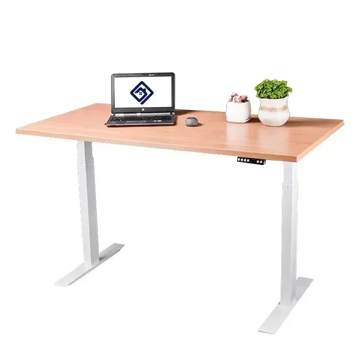 Adjustable Height Office Desk Intelligent Electric Table Lifting Ajudtable Frame Home Computer Uplift Sitting Standing Frame