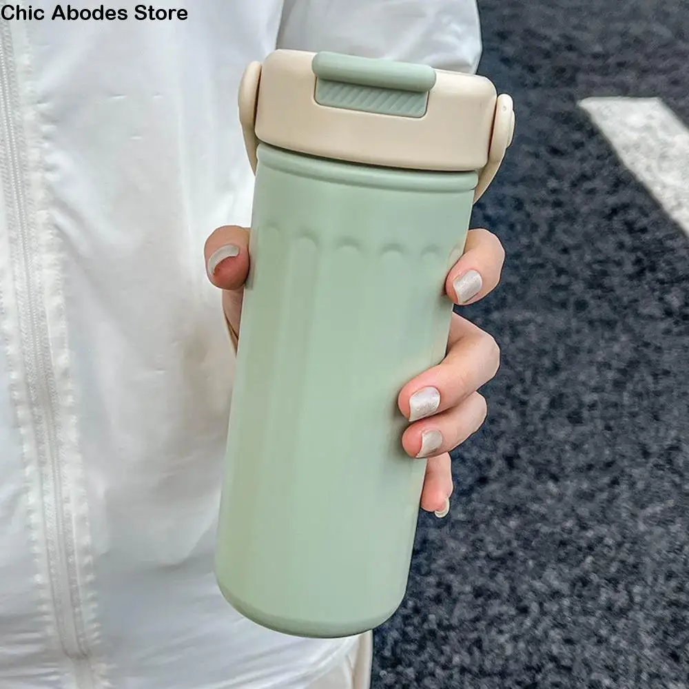 

500ml Stainless Steel Thermos Cup High-Capacity Insulation Or Cooling Portable Drinking Bottle BPA-Free Dual Drink