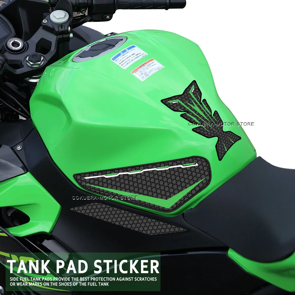 

Motorcycle Tank Pad Protector Sticker Traction Tank Pads Anti Slip Sticker Knee Protector For Kawasaki Ninja 400 Z400 2018-2020