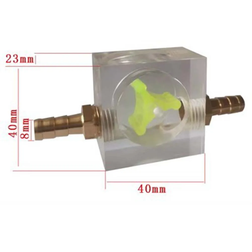 For Acrylic Flow Meter Indicator Designed for PC Water Cooling Applications Including CNC Engraving Spindle Cooling Systems
