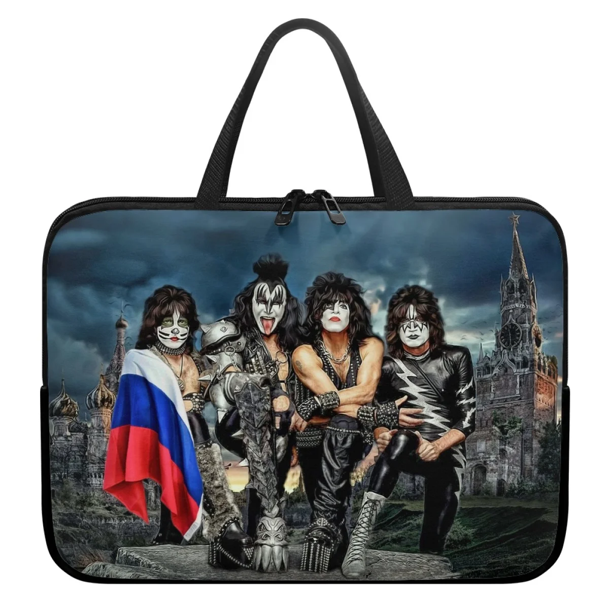 Kiss Band Rock Luxury Design Tablet Case Gothic Laptop Bag PC Portable Universal Tote Handbags Multi Computer Notebook Cover New