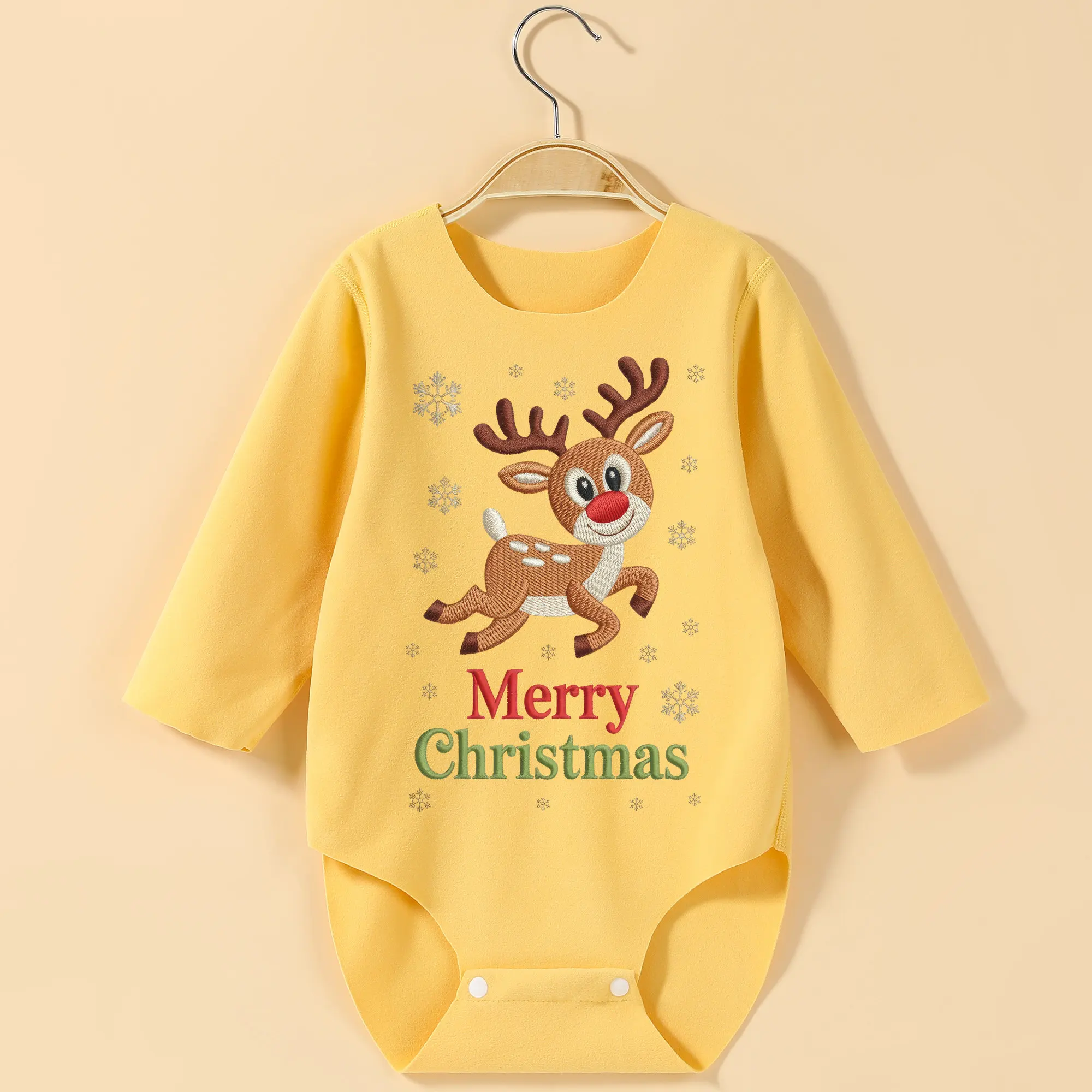 

Детское боди с длинными рукавами и первым рождественским лосем, комбинезон с изысканным принтом для роста, детская одежда 60-90 см, удобный комбинезон
