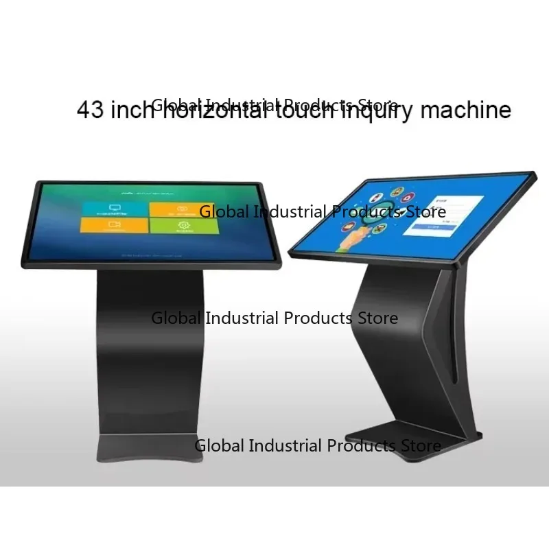 32-Inch Interactive LCD Touchscreen Kiosk Floor Rack Digital Poster Self-Service Advertising Inquiry Machine for Business Use