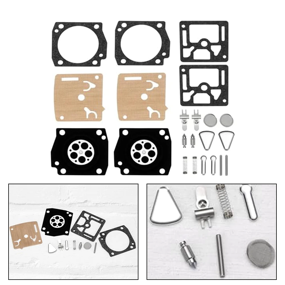 2 Sets Carburetor Carb- Repair for kit for Lawn Mower Carburetor Film Reconstruction Carburettors Brushcutters for Lawn Mower