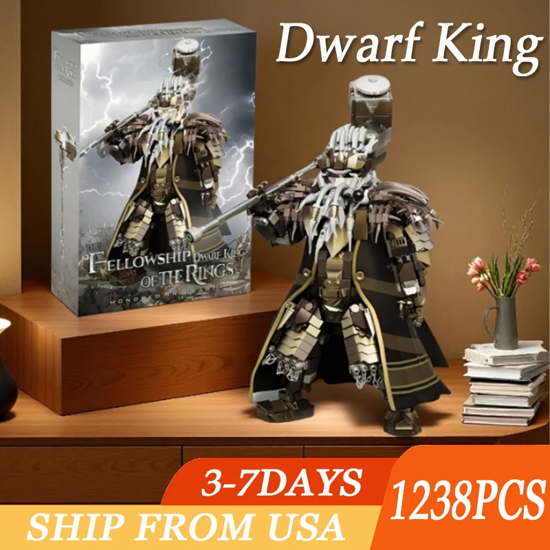 

1238PCS Dwarf King Model Building Blocks Sets Assembly Classic Movie Figure Bricks Ornaments Toys For Kids Adult Christmas Gifts