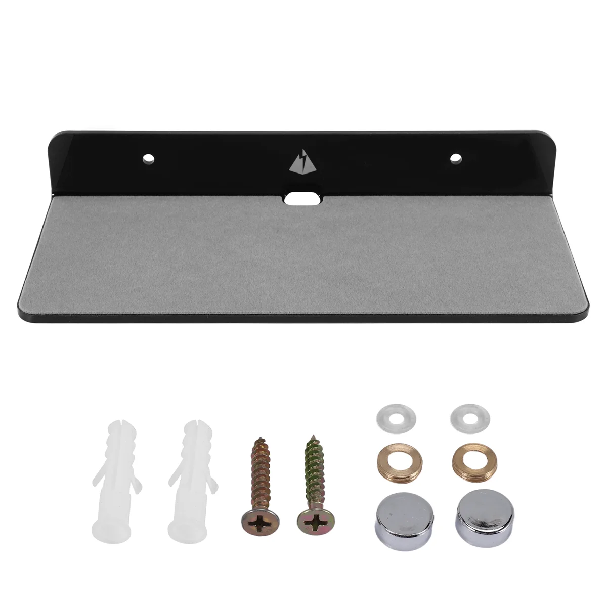 حامل مكبر صوت على الحائط عالي الجودة، رف عرض مثبت على الحائط من الأكريليك لمكبر صوت بلوتوث وكاميرا الويب والهواتف المحمولة، لعبة-أسود