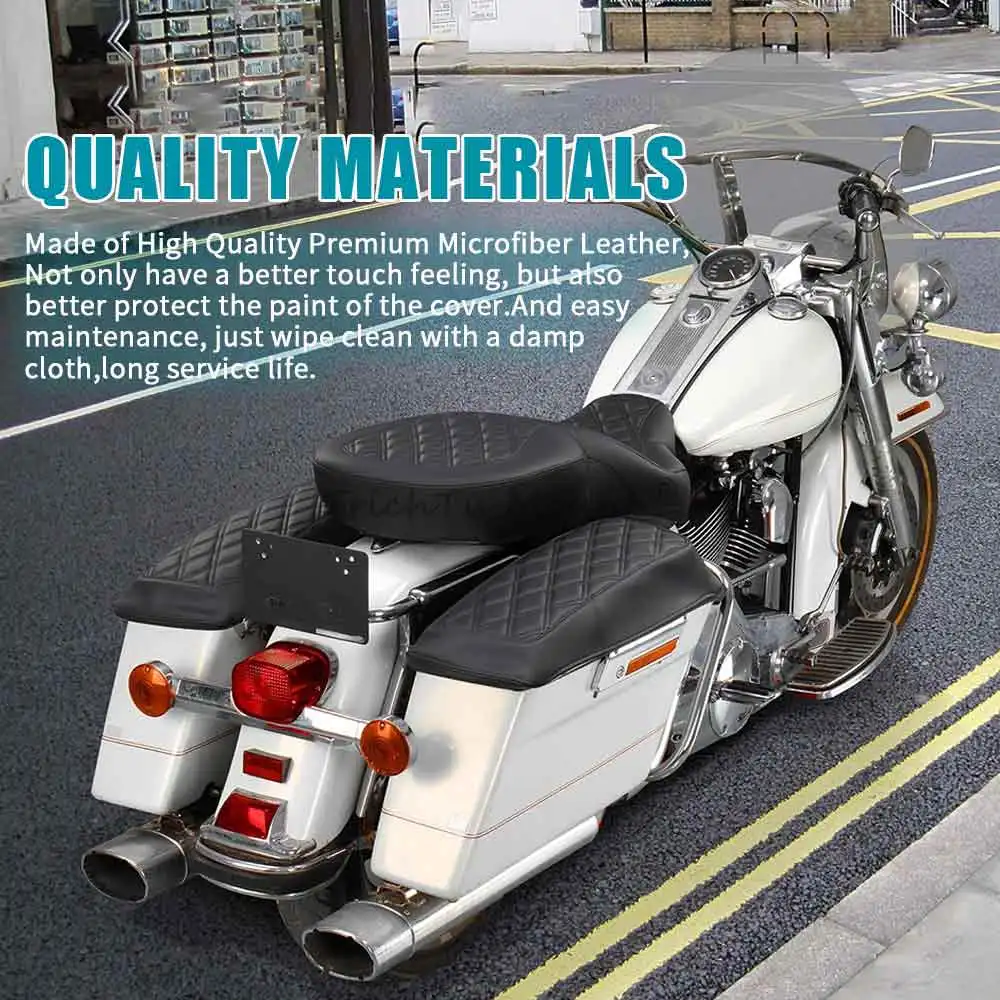 Motocykl Touring twarde sakwy pokrywy ochraniacz dla Harley Touring Road King Electra przemieszczanie się po ulicy CVO Limited FLTRX 14 + — zdjęcie 3