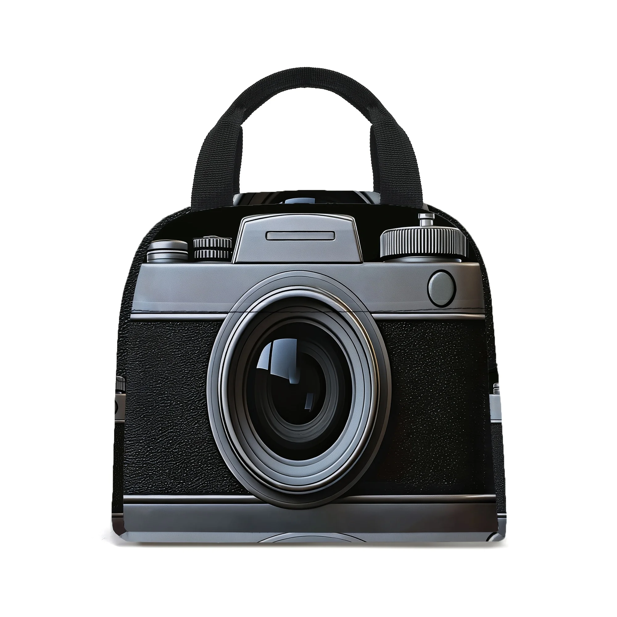 Printed Lunch Bag for Digital Devices, Insulated Tote Bag, Portable Tote Bag Suitable for Work, Travel and Picnics