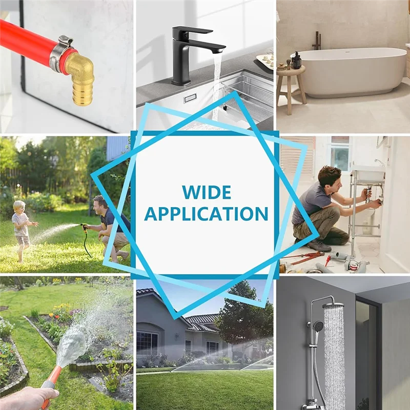 Фитинги PEX PORK-10 шт., адаптер колена PEex 1/2 дюйма X 1/2 дюйма с внутренней резьбой NPT, латунный обжим для трубок PEX, сантехника