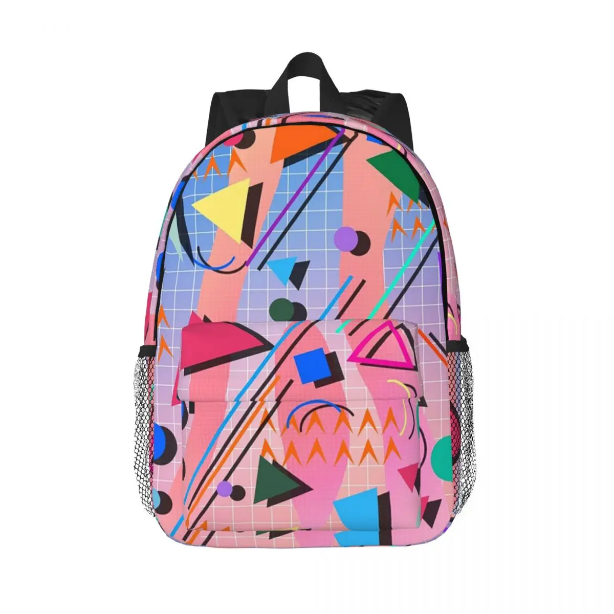 

80s Pop Retro Pattern Backpacks Teenager Bookbag Casual Children School Bags Travel Rucksack Shoulder Bag Large Capacity