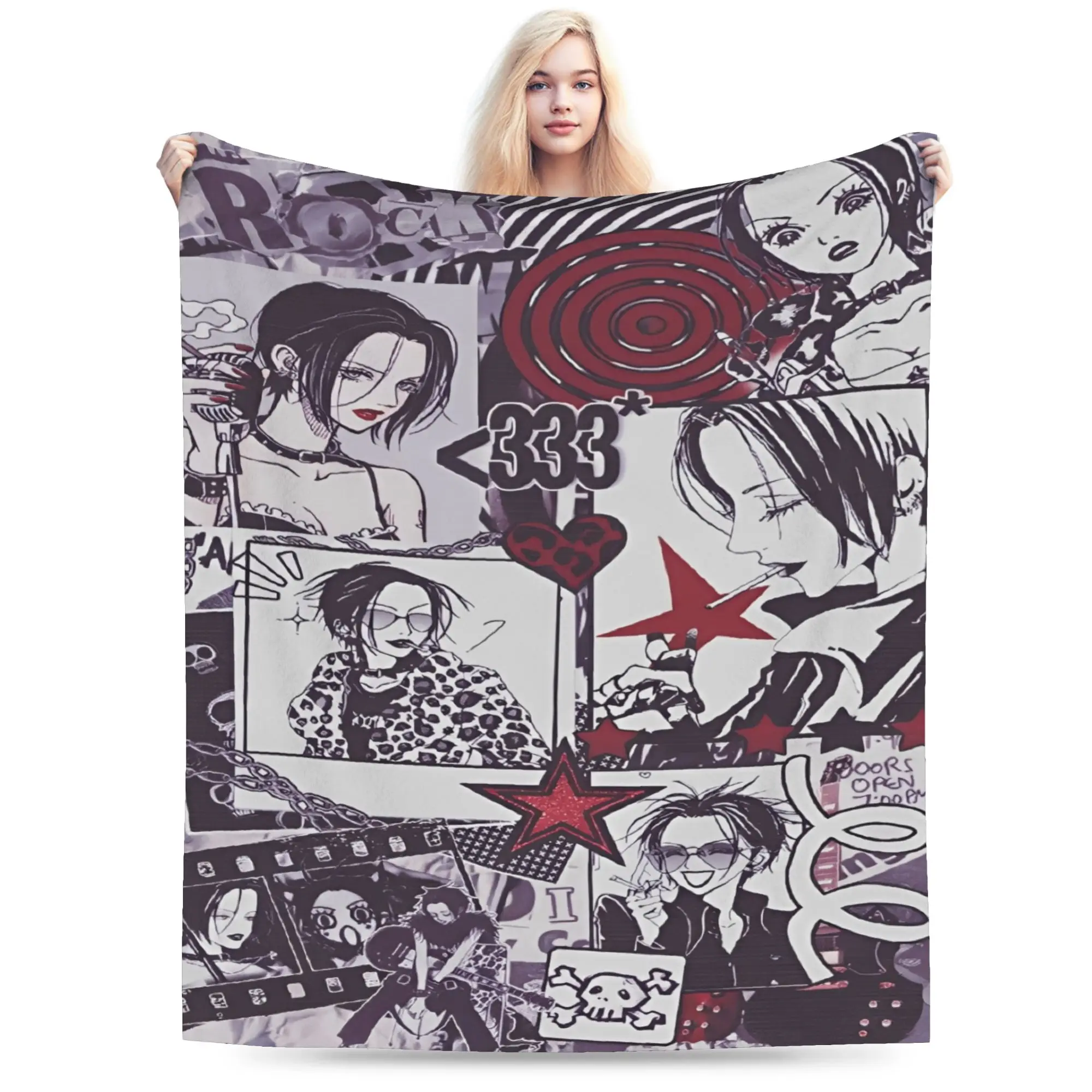 

Нана аниме Манга вещи одеяла мягкий флис nanas аниме манга пледы уютные покрывала