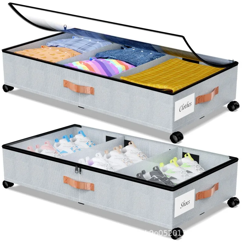 2PCS bedside storage container new metal bedside rack toy box clothes shoes books storage box