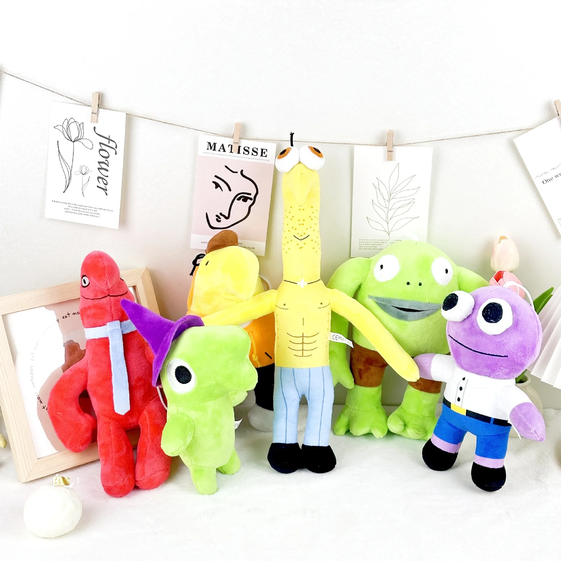 2024 Hot Product Smiling Friends Series Anime Game Plush Toy Mr. Frog Doll 25-35cm Stuffed Dolls Kids Gift