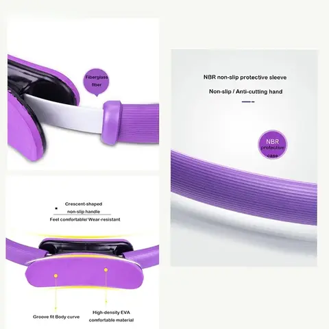 Yoga Fitness Pilatesring Yogaring Öppen Ryggring Magisk Ring Bäckenbottenmuskelträning Yogatillbehör Pilatesring 8 best sales gymringar - №6