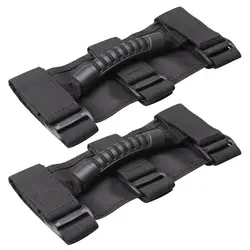 Black Roll Bar Grab Handles 2 Pack Unlimited Roll Bar Side Grab Handle for Jeep Wrangler YJ TJ LJ JK JL
