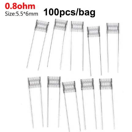 Wholesale 100pcs DIY hand tool Rebuild Mesh Coils 0.6/0.8/1.0/1.2ohm For Xlim GX  Xros Caliburn Nano AVP Repair