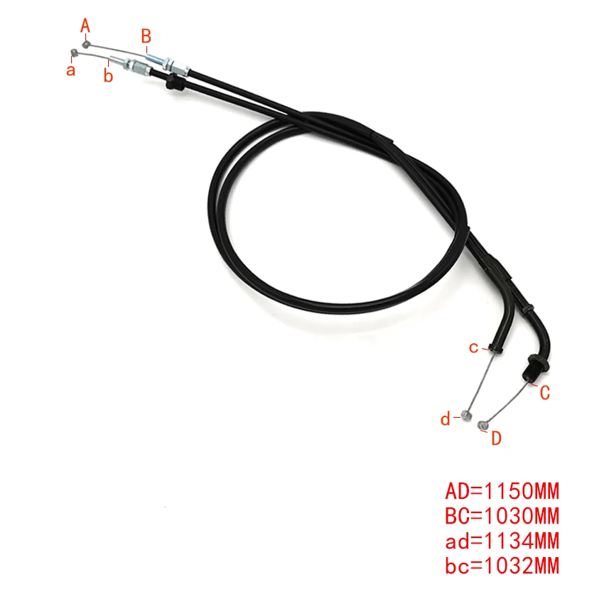 Motorcycle Push&Pull Throttle Cable Line Wires Scooter Acceleration For Honda NV400 Shadow 400 VT750 VT750DC Shadow Parts