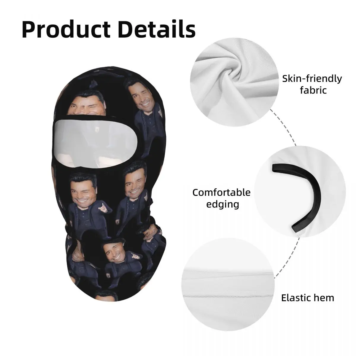 Chayanne Chiquito Meme Breathable Thin Balaclava Full Face Mask Sun Protection Neck Gaiter For Motorcycle Cycling - view 3