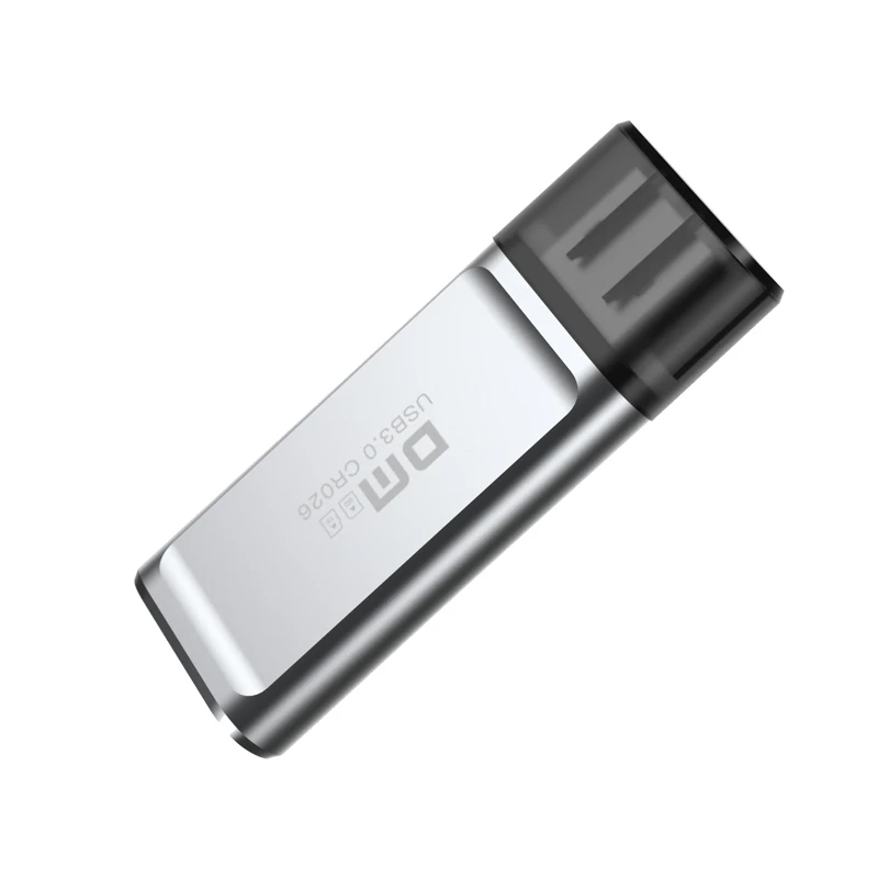 DM CR026 2 في 1SD/TF قارئ بطاقة متعددة مع منفذ USB