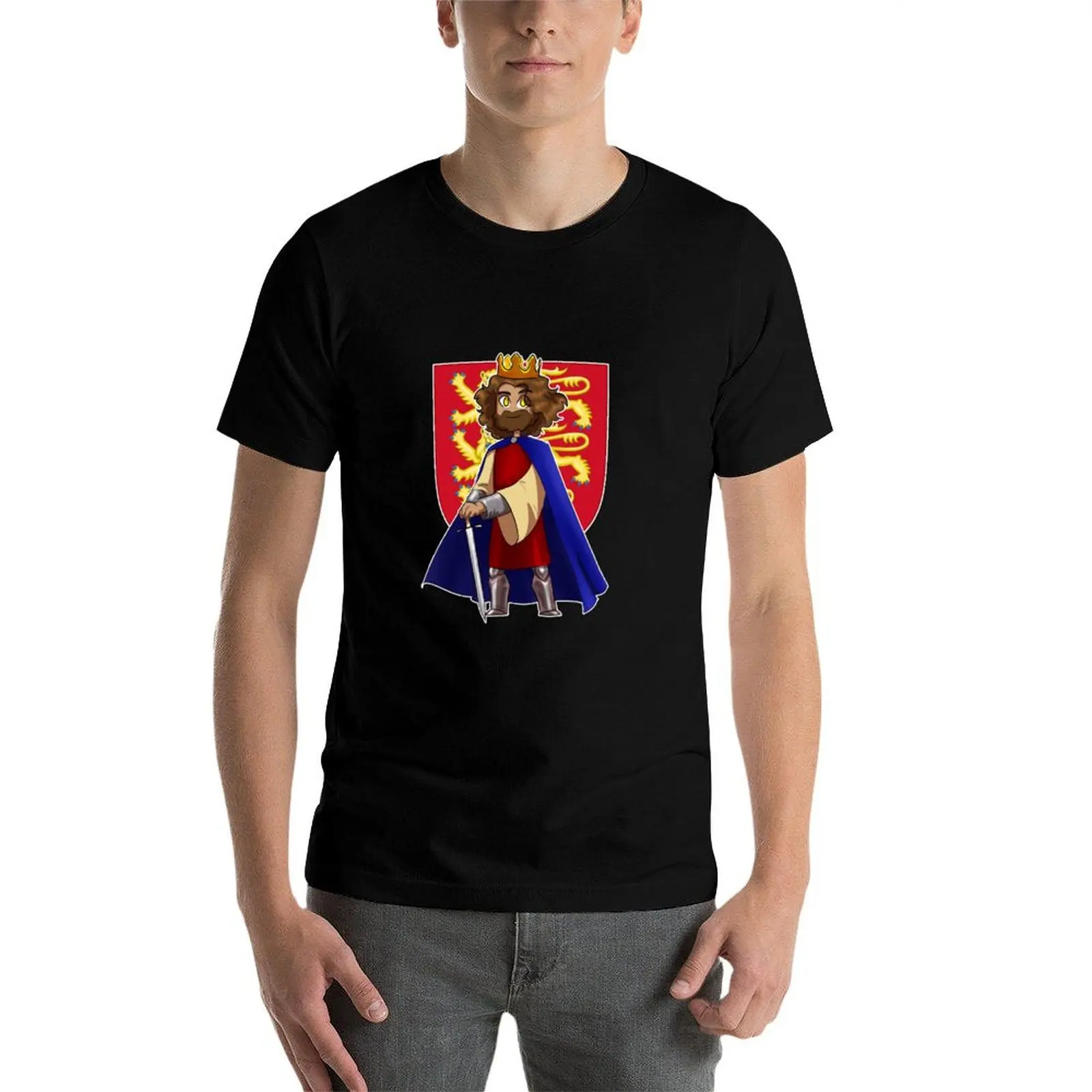 Richard the Lionheart T-Shirt vintage t shirts oversized t shirt oversizeds plus size men clothing image 4