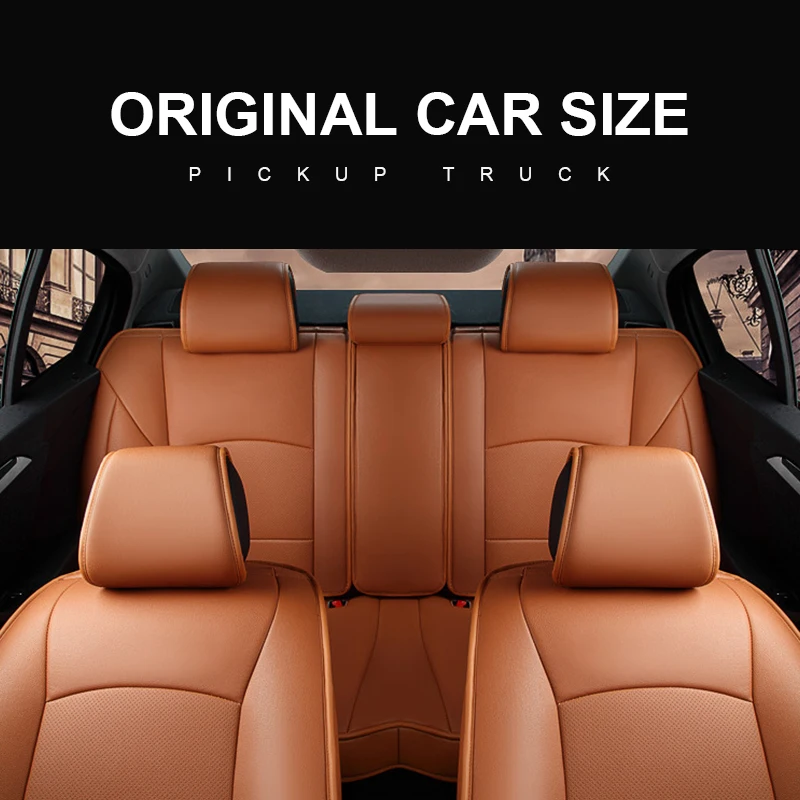 Custom Fit Seat Covers Full Set Artificial Leather Pickup Truck Fit for Chevrolet Colorado 2015 to 2022 for Chevy Colorado