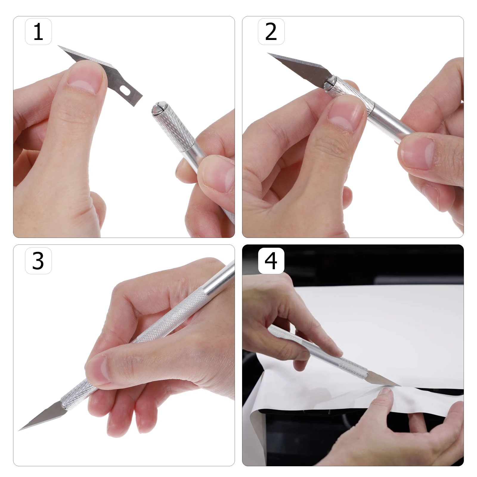 

1 set Car Film Installation Kit Vinyl Wrap Tools Steel Squeegee Wallpaper Smoother Efficient for Various Surfaces