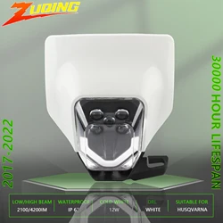Motorcycle Headlight LED Enduro Motocross Plate for Husqvarna TE TC FE FC 125-500 2012 2022 Tuning Accessories Dirt Pit Bike