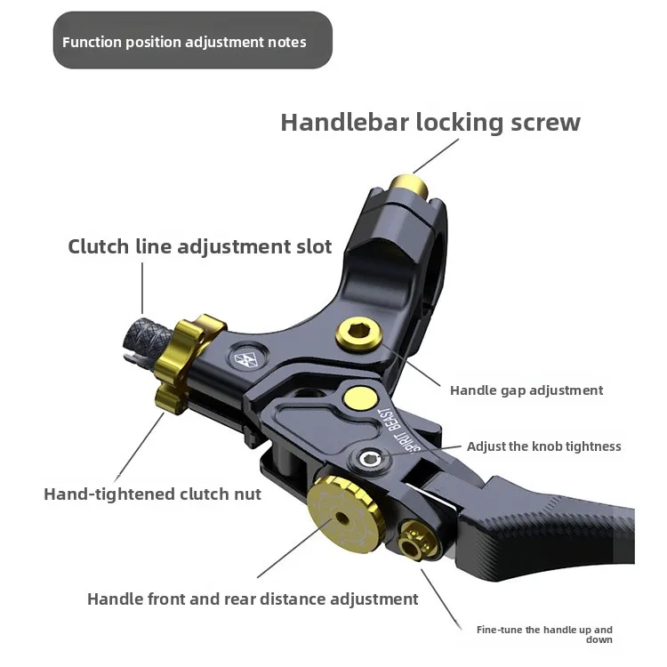 

Suitable for Kaiyue 450RR labor-saving clutch horn modification motorcycle 321RR two-finger short handle universal